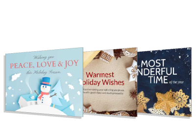 Happy Holidays Postcards